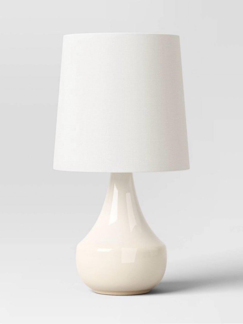 21.75"x11.5" Montreal Wren Assembled Table Lamp White - Threshold™: Ceramic Base